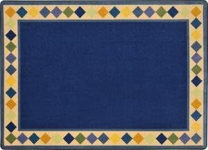 Joycarpets 1856E Round Delightful Diamonds Rug - 7 Ft. 7 in.