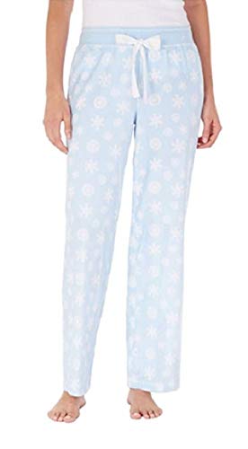 Nautica Women's Pajama Bottom Pant (S, Blue Snowflake)