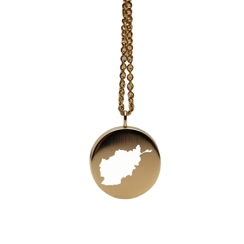 Pendentif carte du Zimbabwe en argent sterling plaqué or 14 carats, forme ronde de 24 mm et épaisseur de 1,5 mm, breloque Terre, bijou de voyage délicat | Médaillon gravé Aventure | LKB_MAP_305