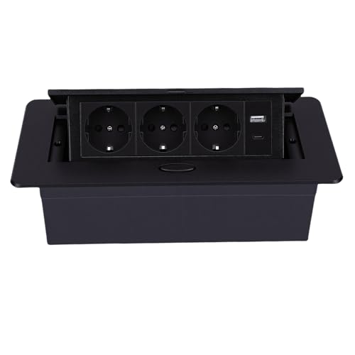 Prise Pop-Up de Bureau multiprise encastrable USB C 20W bloc escamotable