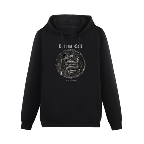 WELENAGA Mens Long Sleeve Lacuna Coil Black Anima Hoody M