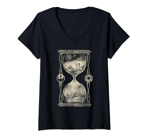 T-shirt Star Wars femme col V sablier fini les hauts geek amples et informes