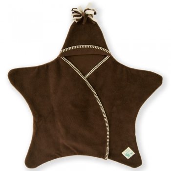 Tuppence & Crumble タッペンスアンドクランブル 星型アフガン Star Wrap スターラップ 4-10ヶ月用 チョコレート