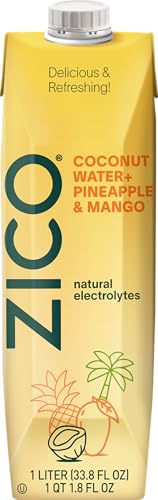 Zico, Pineapple Mango Coconut Water, 33.8 Fl Oz