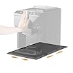 AIEVE Unterlage Silikonmatte für Kaffeemaschine Kaffeevollautomat Kaffeemühle kompatibel mit De Longhi Magnifica und Philips LatteGo 48 x 30 cm Silikonunterlage Leicht zu verschieben (Grau)