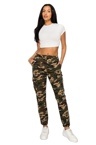 13 Best Camo Pants and Joggers for Women Over 50: Fall Fashion That Actually Works for Your Life 15 Double Denim January 5th High Waisted Cargo Joggers Pants for Women – Baggy Fleece-Lined Casual Sweatpants with Pockets Streetwear SCP-2049 Camo XS