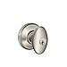 SCHLAGE F51VSIE619 SN Siena Entry KNOB, Satin Nickel