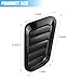 Ywdiml Car Hood Vent Trim, Vehicle Scoop Bonnet Hood Side Air Intake Trim Cover, Automotive Exterior Engine Cooling Intake Vent Decoration, Universal for Automobile RV Truck (Black)
