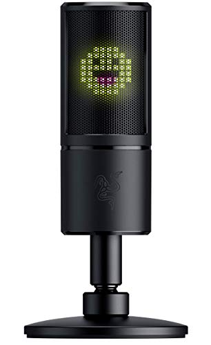 Razer Seiren Emote ���ȥ�ߡ��󥰥ޥ��� 8�ӥå�LED�ǥ����ץ쥤 ���ȥ꡼�ߥ�ȿ����ǽ ñ��ظ��� ����ǥ󥵡��ޥ��� USB��³ Twitch�б� ��������������Ź�ݾ��ʡ�