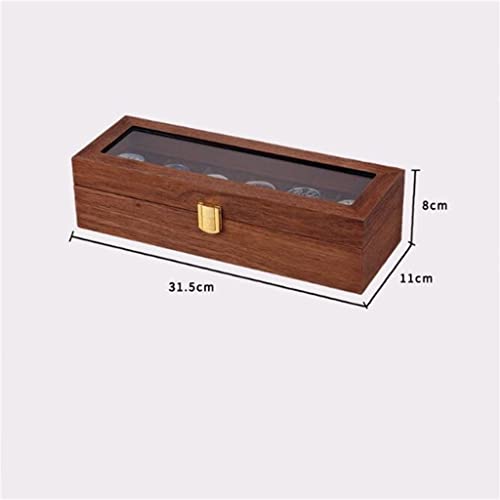 Boîte à montres en bois style vintage : sublimez votre commode avec 6 grilles - 6
