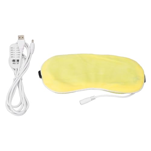 OKJHFD Heated eye mask USB hot compress can adjust and nourish the eyes. 5 levels of eye mask for sleep, light blocking, deep sl