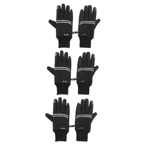 Gants d'hiver de cyclisme imperméables GALPADA tactiles pour VTT et course à pied 3 paires hommes femmes