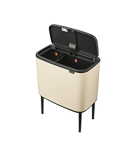 Image of Brabantia Bo Touch Bin, 34 Liters, Soft Beige, Plastic