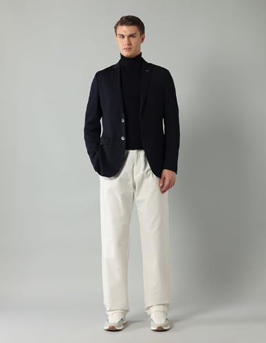 Image of Arrow Knitted Blazer for Men - Slim Fit, Button Closure Casual Blazer for Men