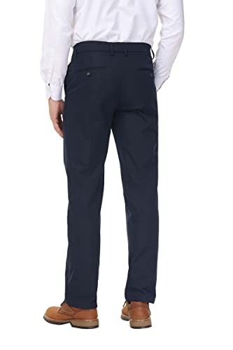Soojun Men's Classic Fit Wrinkle Resistant Comfort Waist Flex Pant2