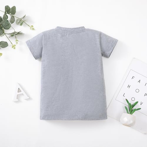 Image of Magic Park 6M-14Y Baby Short Long Sleeve Tee Tops Toddler T-Shirt Kids Solid Color Shirts Boys Girls Casual Blouse