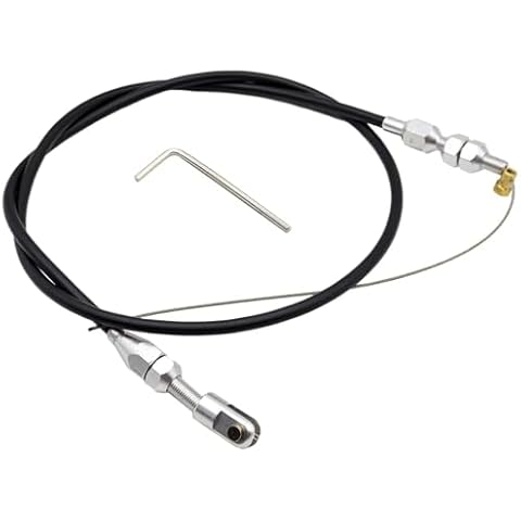 GXARTS 36" LS Throttle Cable Compatible with Chevrolet 1997-2007 LS1 Engine 4.8L 5.3L 5.7L 6.0L LS Swap Fuel Line Kit Carburetor Accelerator Cable Braided Throttle Cable for most throttle components Cover