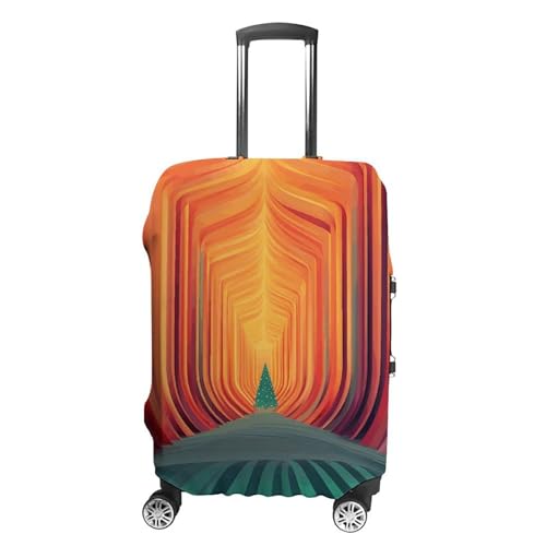 Protection de valise anti-rayures et lavable avec housse élastique à rayures L