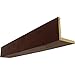 Ekena Millwork BMHH2C0060X080X264PE 2-Sided (L Hand Hewn Endurathane Faux Wood Ceiling Beam, 6"W x 8"H x 22