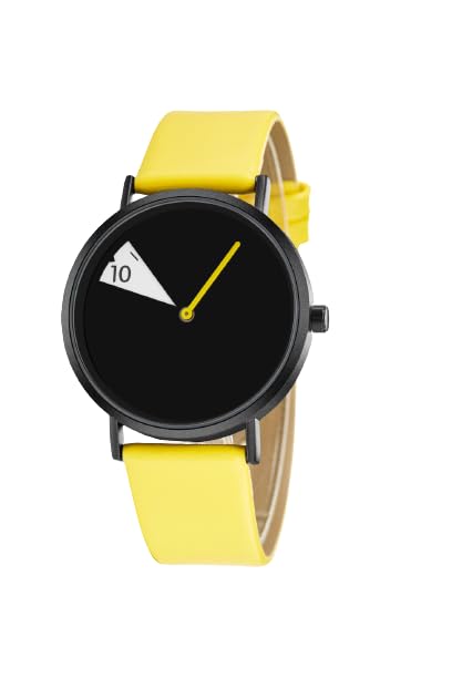 eveshoppers Creative Women Watches Leather Band Luxury Japanese Quartz Watches Girls Ladies Wristwatch (Yellow) (B0C8HMXT36) Amazon Price History, Amazon Price Tracker