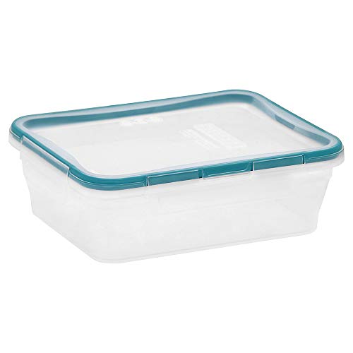 Snapware Total Solution 3-Pack (8.5-Cup) Plastic Food Storage Containers Set, Leakproof & Airtight Locking Lids Rectangular Tupperware, Non-Toxic BPA-Free Lids, Microwave Dishwasher Freezer Safe