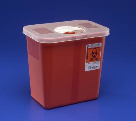 Med-Plus 8979C Multi-Purpose Sharp Container with Rotor Opening Lid (Pack of 20)