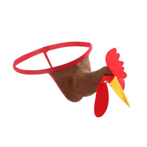 Men’s Christmas Gag Gift Santa Hat Design G-String Thongs Reindeer G-String Mankini Underwear Panties Briefs