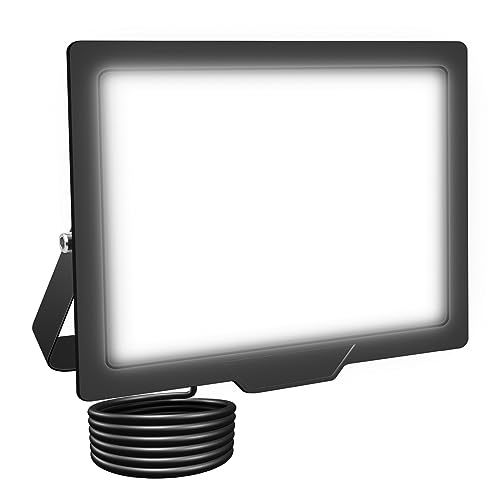 SKYWORLD 50W Outdoor LED Flood Light, 5000 Lumens Super Bright LED Floodlights, IP66 Waterproof Security Lights