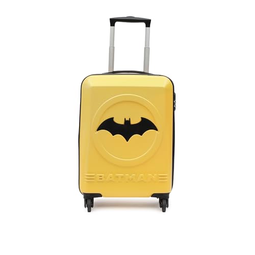Image of YAYAVAR Batman Trolley Suitcase - 85L, Cabin Luggage with 8 Spinner Wheel, Hard Shell Polycarbonate Suitcase, Number Lock, Water Resistant, Luggage Bag for Travel (Teal & Black, 67cm, Medium)