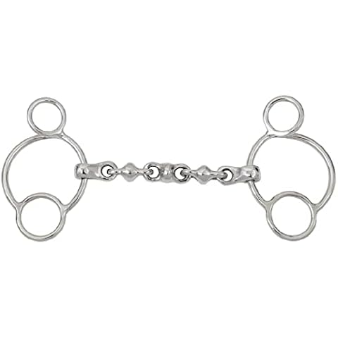 Lift Sports Horse Waterford Universal Snaffle Bit Mouthpiece 3 Ring 2 Gag Jumping Shows New (5.5 Inch) Cover
