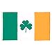 AZ FLAG - Flagge Irland mit Klee - 90x60 cm - Irische Fahne 100% Polyester mit Messing-Ösen - UV-beständig - Vives Farben - 50g