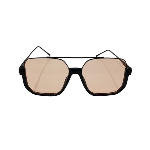 VIGUEUR Semi-Rimless Sunglasses - Retro Aviator Sunglasses for Women