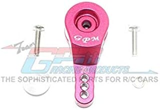 GPM For Traxxas TRX-4 Defender/Tactical Unit/Ford Upgrade Parts Aluminum 23T Servo Horn With Built-In Spring (3 Positioning Holes) - 1Pc Set Red