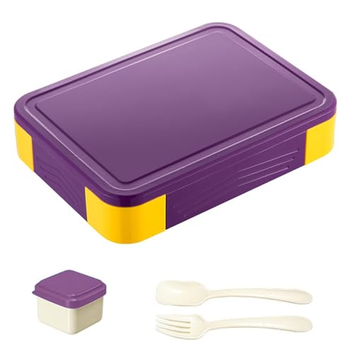 Luoqun88 Bento Lunch Box, 1330ml, 6 Compartments, Leak-Proof, Microwave & Dishwasher Safe