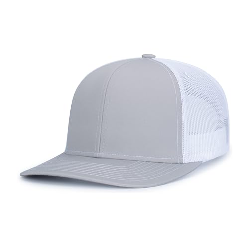 Image of Pacific Headwear Contrast Stitch Trucker Snapback