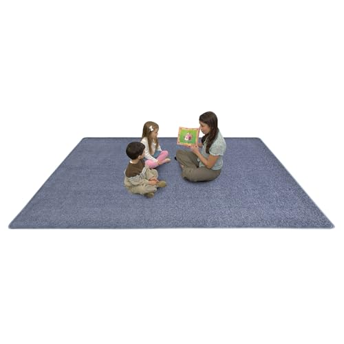 Tapete rectangular 7'6" x 12' color azul glaciar miniatura 5