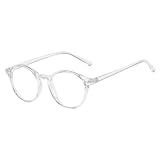 [MAIVARDAY] ブルーライトカット メガネ TR90 丸い めがね 紫外線カット UVカット 眼鏡 度なし おしゃれ 伊達 pc パソコン用 クリア