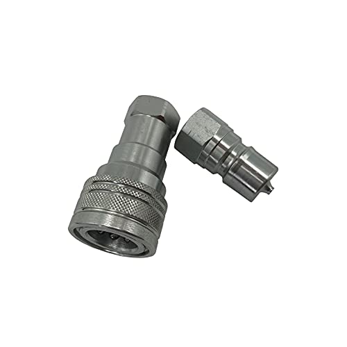 Image of ISO 7241-B 3 /8 Inch NPT Quick Disconnect Hydraulic CouplerCoupling (2 Set)
