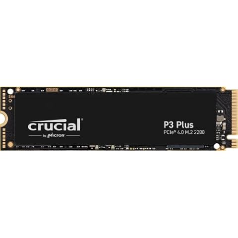 Disco duro Crucial P3 Plus 1TB PCIe Gen4 NVMe SSD interno Cover