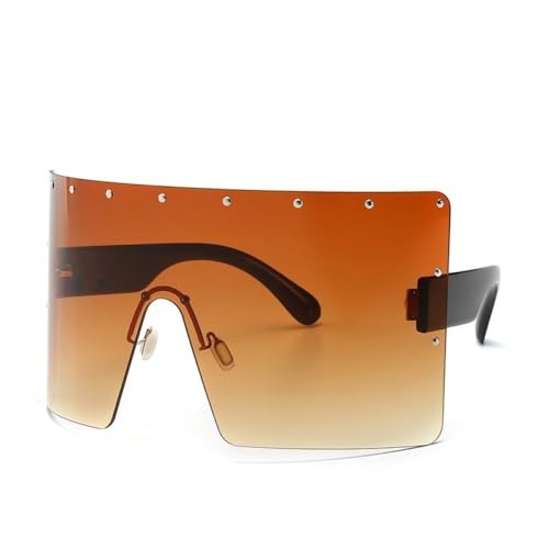 Lunettes de soleil pour femmes grand verre carré contre le vent et les reflets