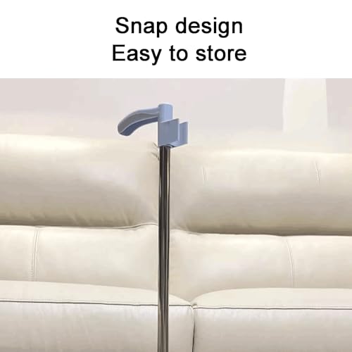 BLMAGS Kunststoff-Besen- und Kehrschaufel-Set, Haushaltsbesen mit weichen Borsten, Edelstahlgriff, Besen mit aufsteckbarer Kehrschaufel – Bild 6