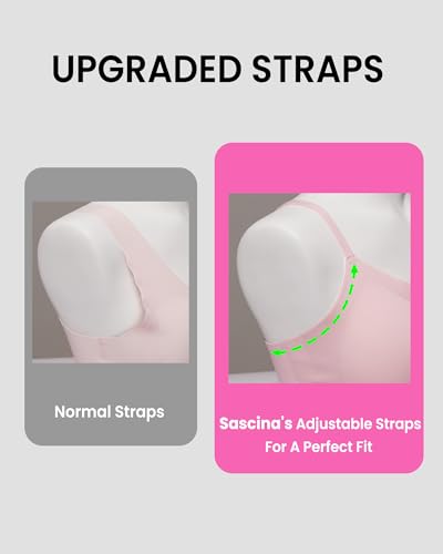 Girls Training Bras Seamless Teen Girls Sports Bras Adjustable Straps Tween Bra for Girl 10-16 Removeable Padding4