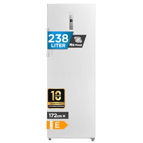 Midea MDRU333FZE01 Gefrierschrank/Kühlschrank/238L/172,2 cm hoch/NoFrost/Flexible Kühl- und Gefrierfunktion/Superkühl/Große Fächer/Zero Clearance/Easy Open Handgriff/Wechselbarer Türanschlag/Weiß Midea MDRU333FZE01 Gefrierschrank/Kühlschrank/238L/172,2 cm hoch/NoFrost/Flexible Kühl- und Gefrierfunktion/Superkühl/Große Fächer/Zero Clearance/Easy Open Handgriff/Wechselbarer Türanschlag/Weiß