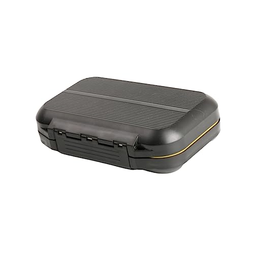 POPETPOP Fishing Box with Double Sided Storage Case Abs Material Triangle Hole Design for Fishing Tackle for Organizing and Black B Type