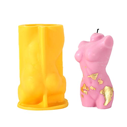 NICOLE Body Molds Silicone Body Stand Mold 3D Nude Female Candle Molds DIY Woman Candle Mould