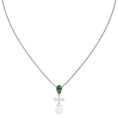 Preisvergleich Produktbild Swarovski Damen-Ketten mit Anhänger & Anhänger Edelstahl 5493103