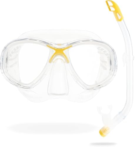 Cressi Set Combo Maschera e Snorkel Marea Jr Unisex Bambini