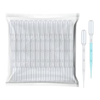 Vabiooth 100PCS 3mL Disposable Plastic Transfer Pipettes