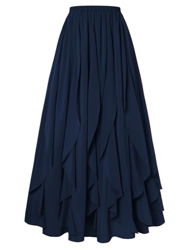 Jupe médiévale pour femme à taille élastique idéale pour festivals et GN