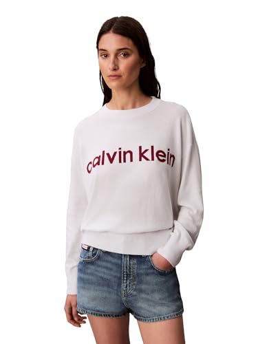 Calvin Klein Women's Logo Mockneck Sweater